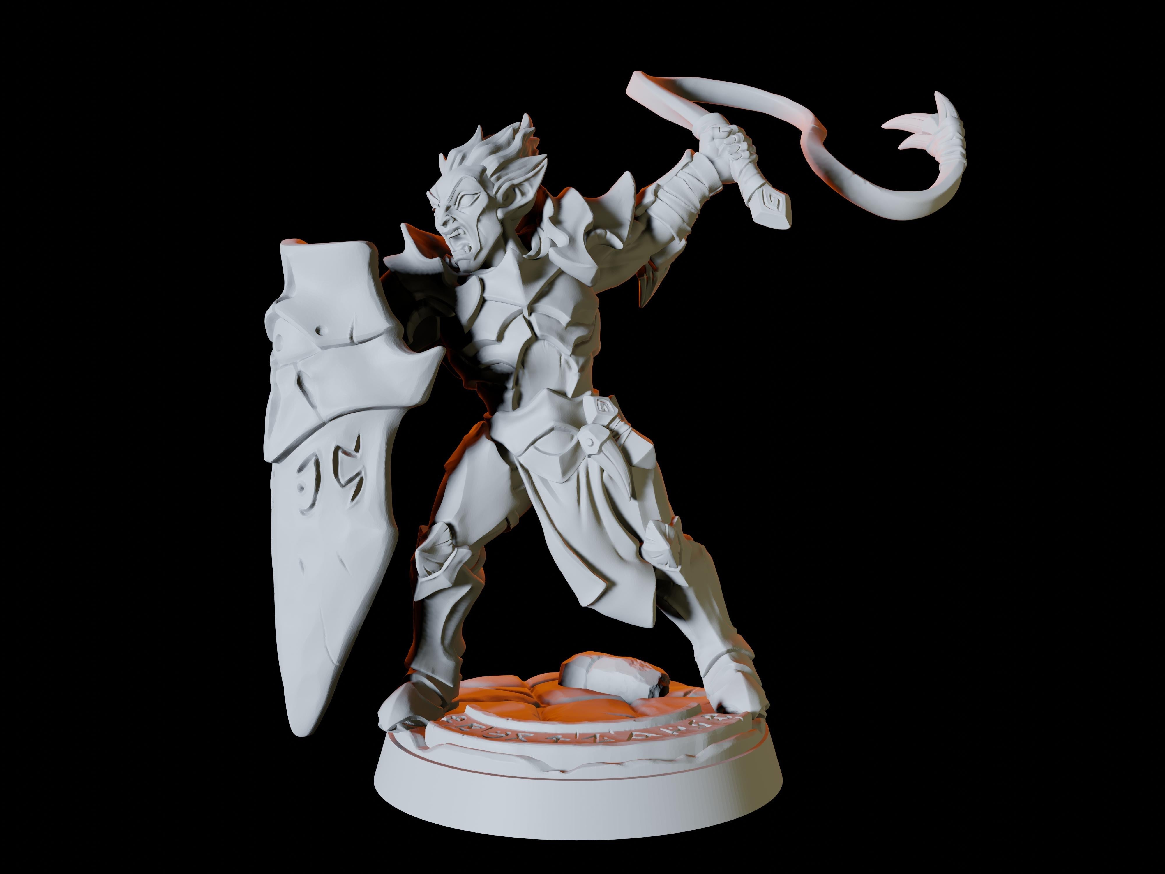 Drow or Elf Army - Six Soldier Miniatures for Dungeons and Dragons - Myth Forged