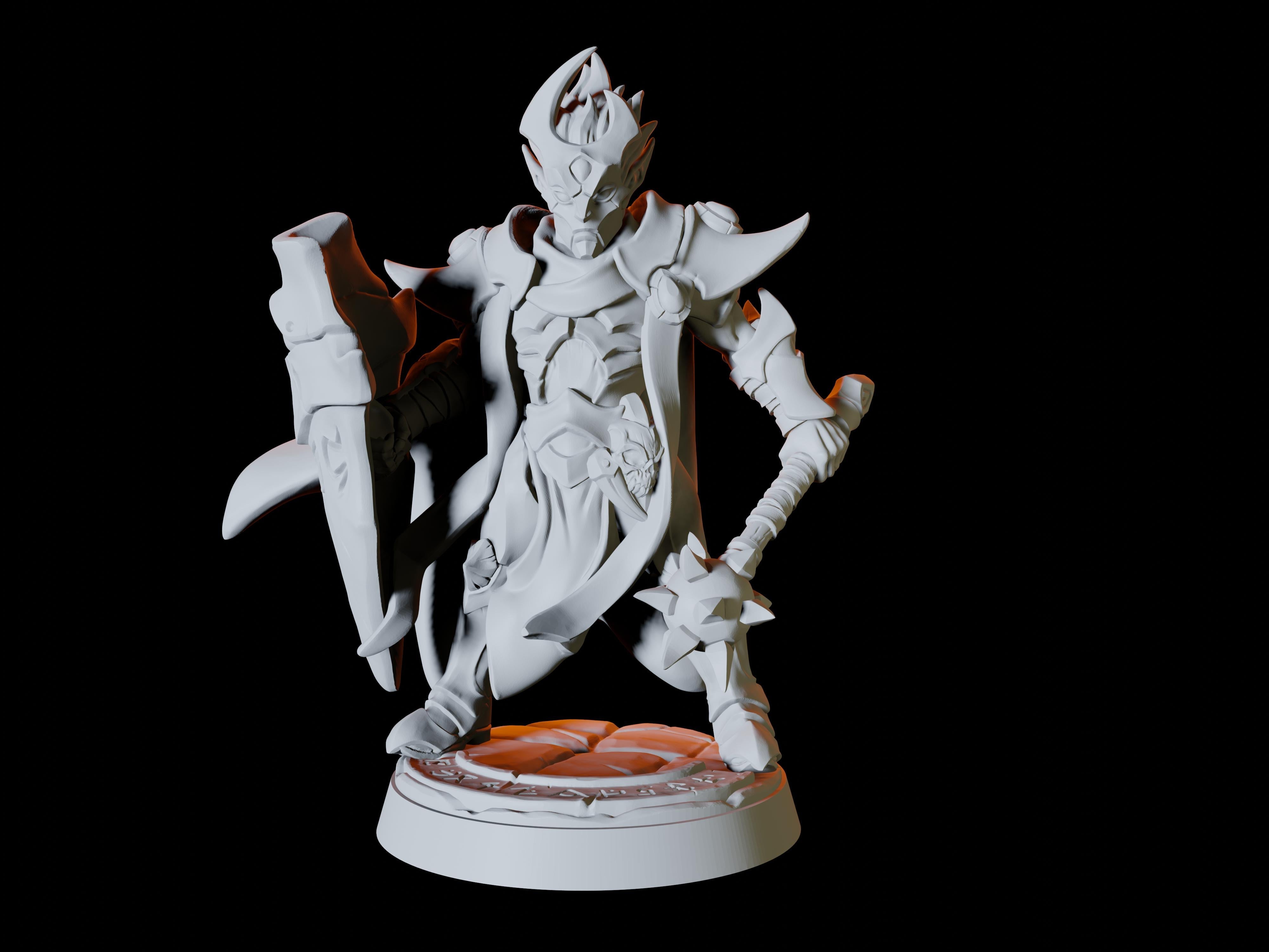 Drow or Elf Army - Six Soldier Miniatures for Dungeons and Dragons - Myth Forged