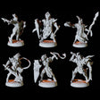 Drow Army - Six Soldiers Miniature for Dungeons and Dragons, Pathfinder or other TTRPGs