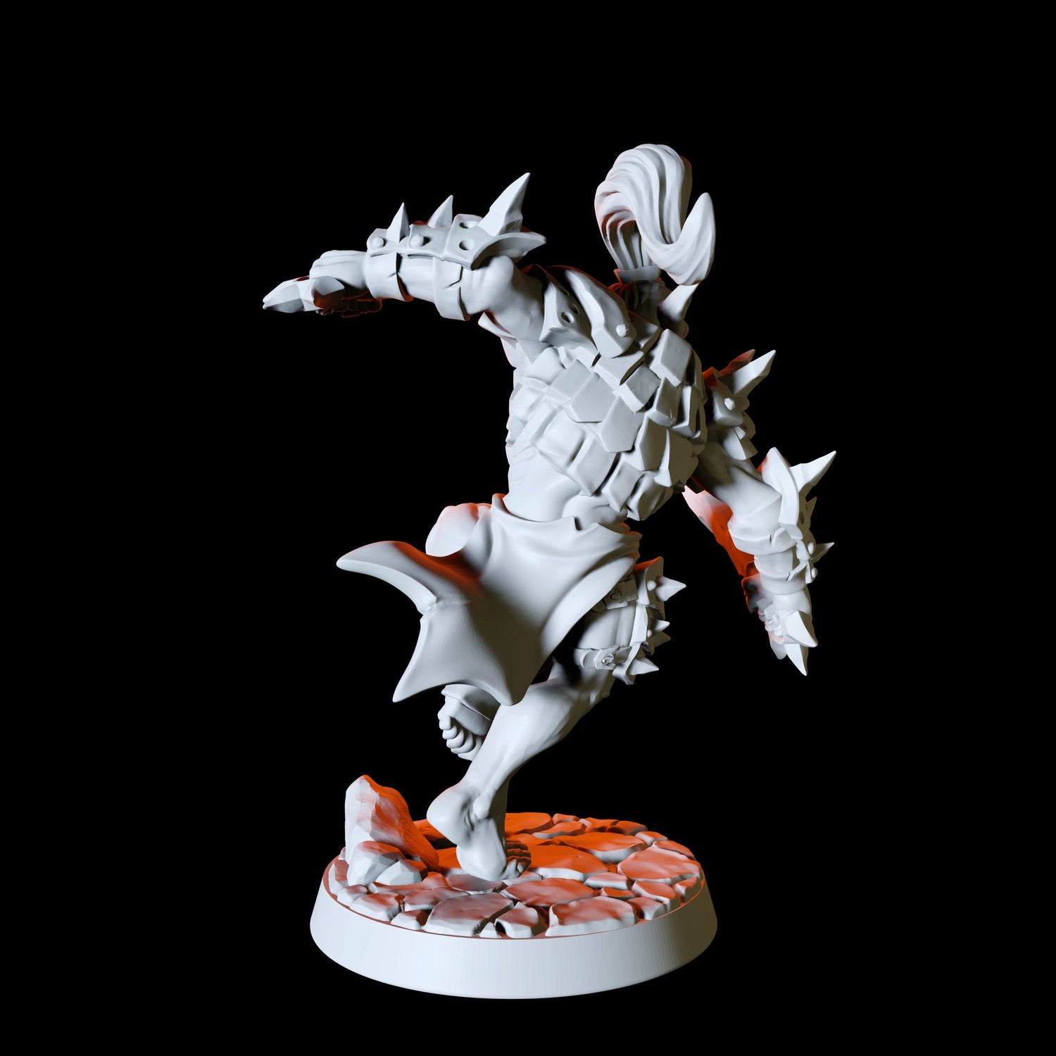 Duel Sword wielding Hobgoblin Miniature for Dungeons and Dragons, Pathfinder or other TTRPGs