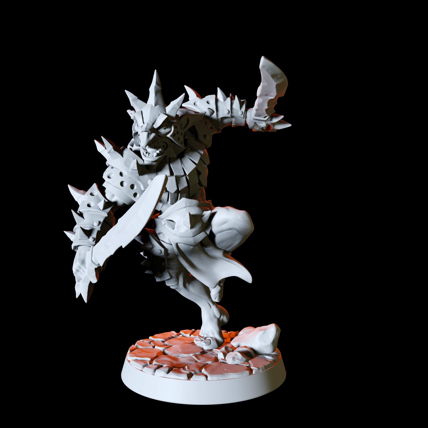 Duel Sword wielding Hobgoblin Miniature for Dungeons and Dragons, Pathfinder or other TTRPGs