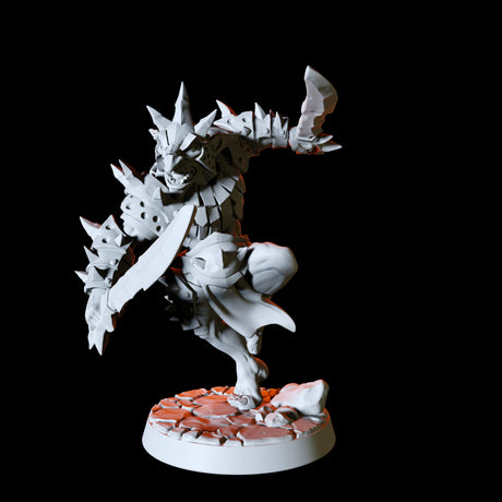 Duel Sword wielding Hobgoblin Miniature for Dungeons and Dragons, Pathfinder or other TTRPGs