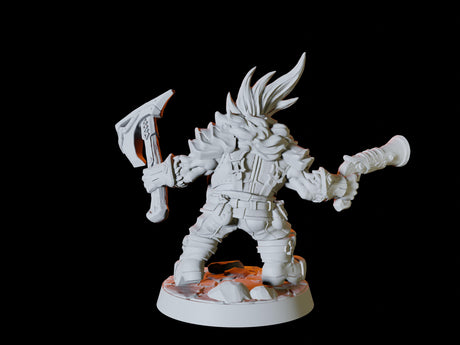 Dwarf Army - Six Soldiers Miniature for Dungeons and Dragons, Pathfinder or other TTRPGs