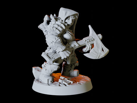Dwarf Army - Six Soldiers Miniature for Dungeons and Dragons, Pathfinder or other TTRPGs