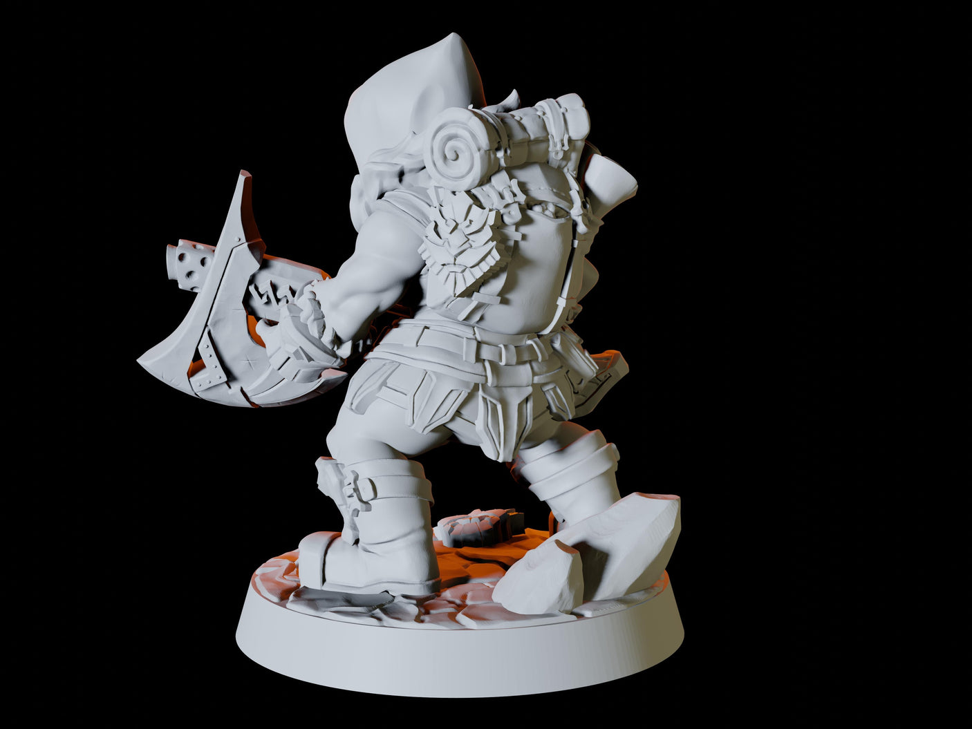 Dwarf Army - Six Soldiers Miniature for Dungeons and Dragons, Pathfinder or other TTRPGs