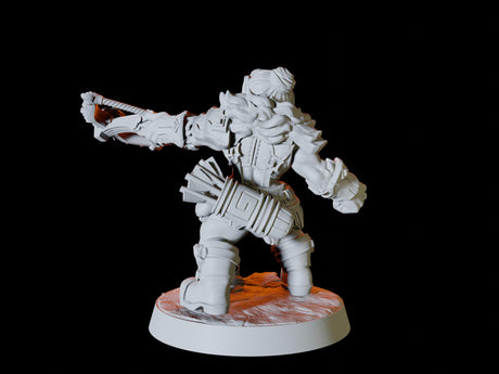 Dwarf Army - Six Soldiers Miniature for Dungeons and Dragons, Pathfinder or other TTRPGs