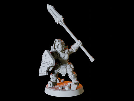 Dwarf Army - Six Soldiers Miniature for Dungeons and Dragons, Pathfinder or other TTRPGs