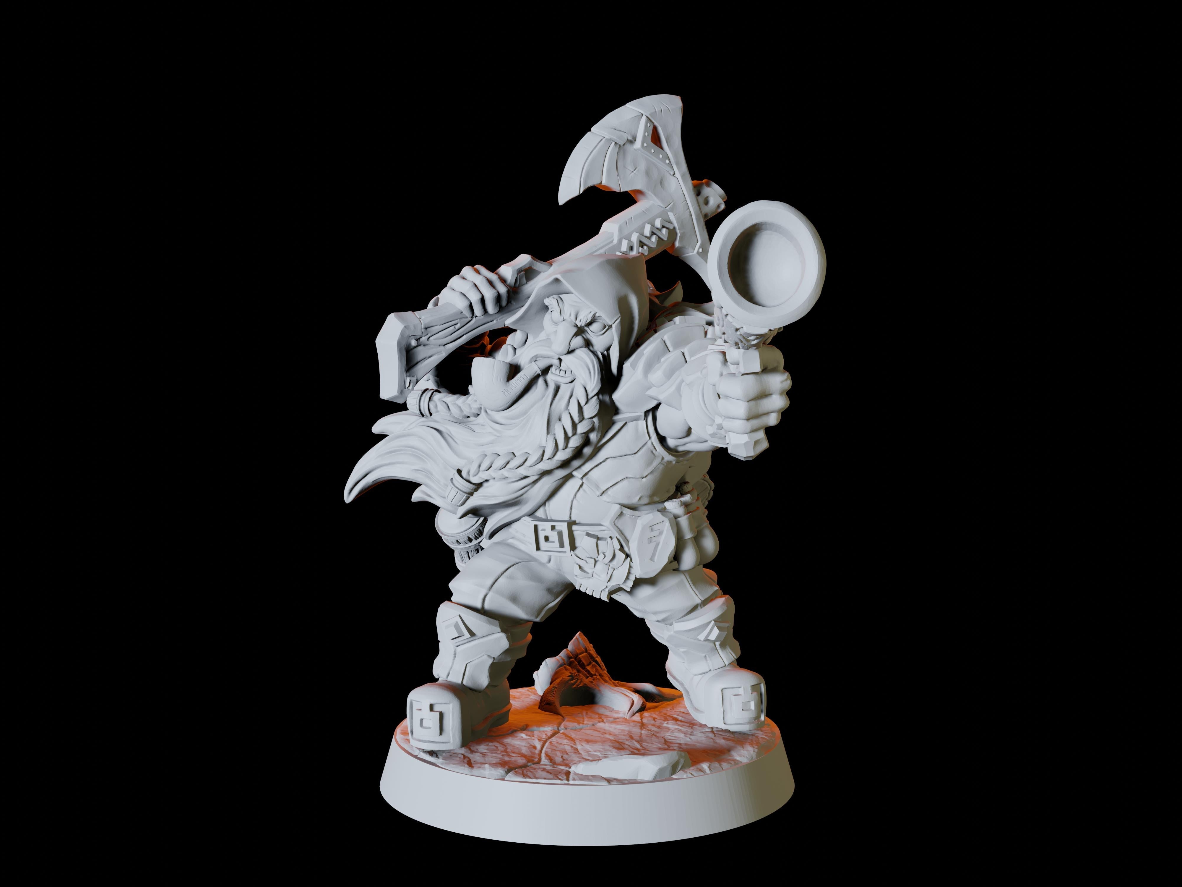 Six Dwarf Miniatures for Dungeons and Dragons - Myth Forged