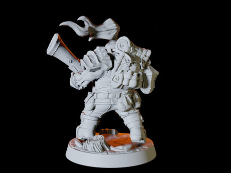Dwarf Army - Six Soldiers Miniature for Dungeons and Dragons, Pathfinder or other TTRPGs