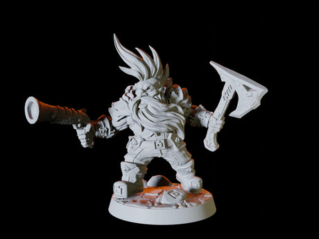 Dwarf Army - Six Soldiers Miniature for Dungeons and Dragons, Pathfinder or other TTRPGs