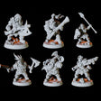 Dwarf Army - Six Soldiers Miniature for Dungeons and Dragons, Pathfinder or other TTRPGs