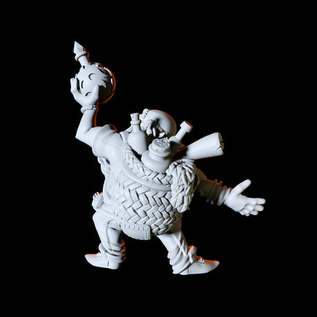 Dwarf Potion Seller Miniature for Dungeons and Dragons, Pathfinder or other TTRPGs