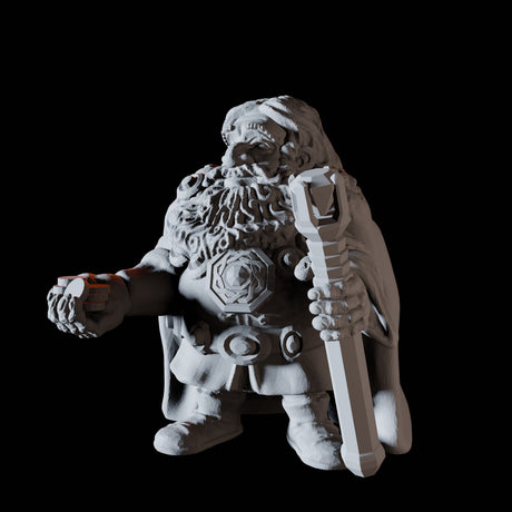 Eight Dwarf Elder Council Members Miniature for Dungeons and Dragons, Pathfinder or other TTRPGs