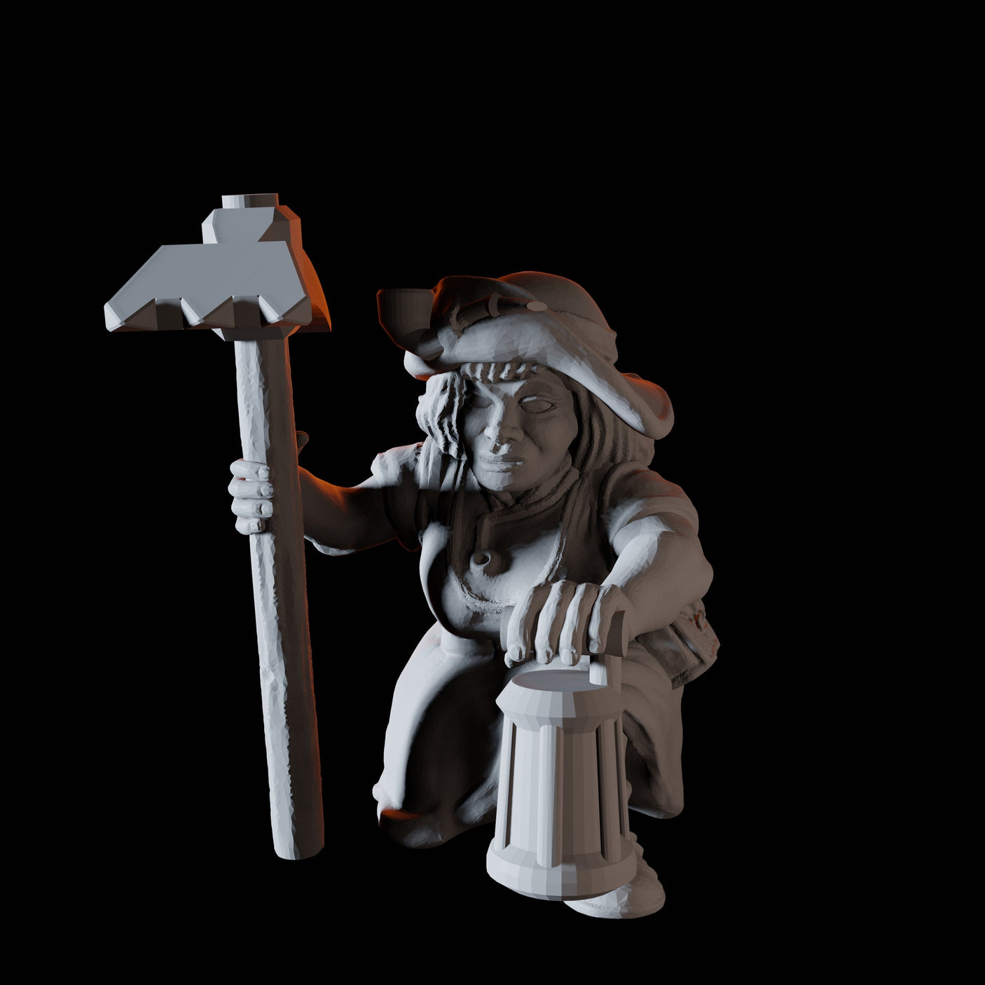 Eight Dwarf Elder Council Members Miniature for Dungeons and Dragons, Pathfinder or other TTRPGs
