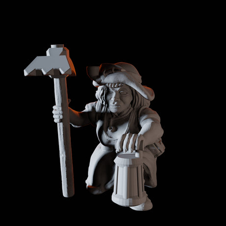 Eight Dwarf Elder Council Members Miniature for Dungeons and Dragons, Pathfinder or other TTRPGs