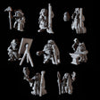 Eight Dwarf Elder Council Members Miniature for Dungeons and Dragons, Pathfinder or other TTRPGs