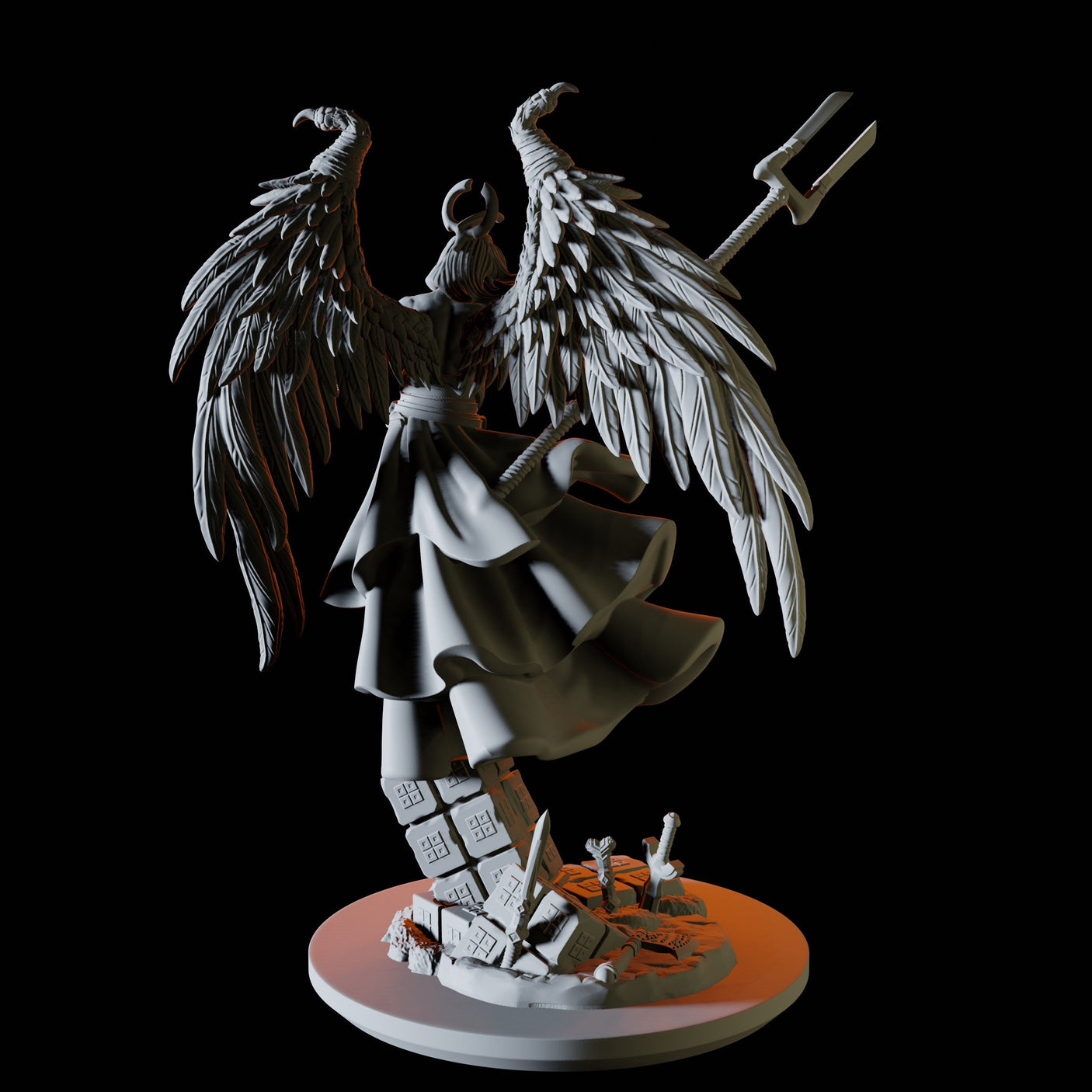 Elegant Celestial Miniature for Dungeons and Dragons, Pathfinder or other TTRPGs