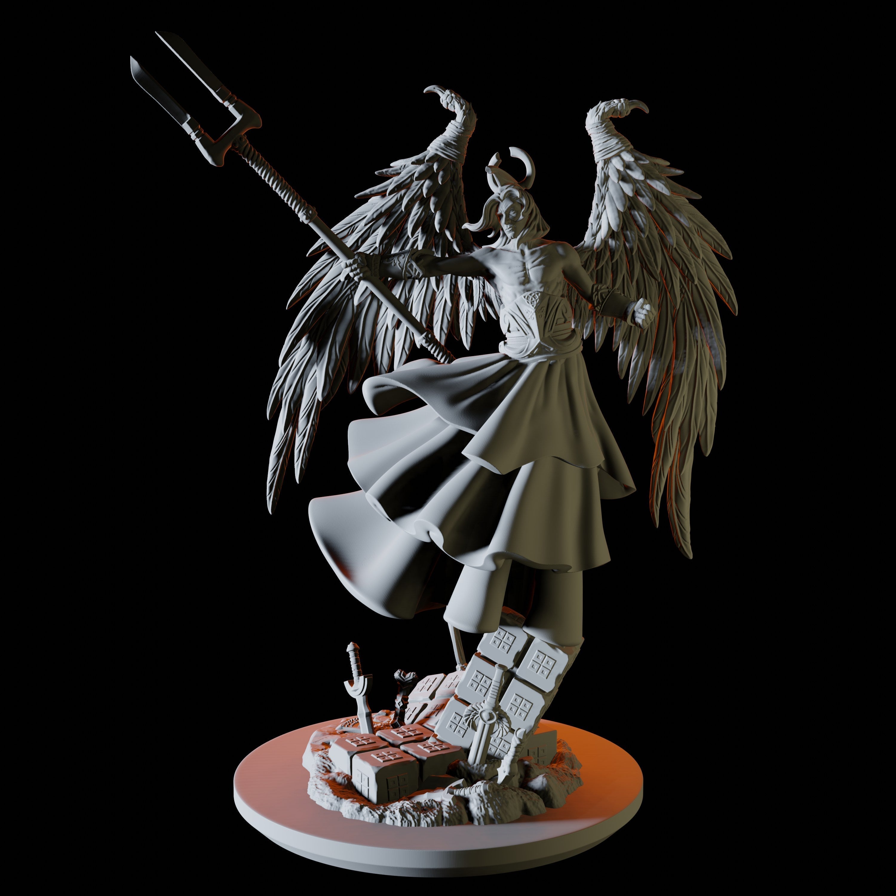Elegant Celestial Miniature for Dungeons and Dragons - Myth Forged