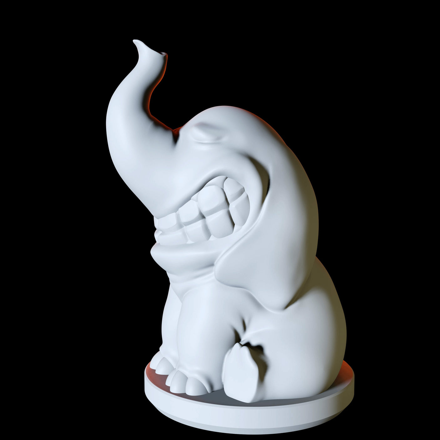 Elephant Familiar Miniature for Dungeons and Dragons, Pathfinder or other TTRPGs