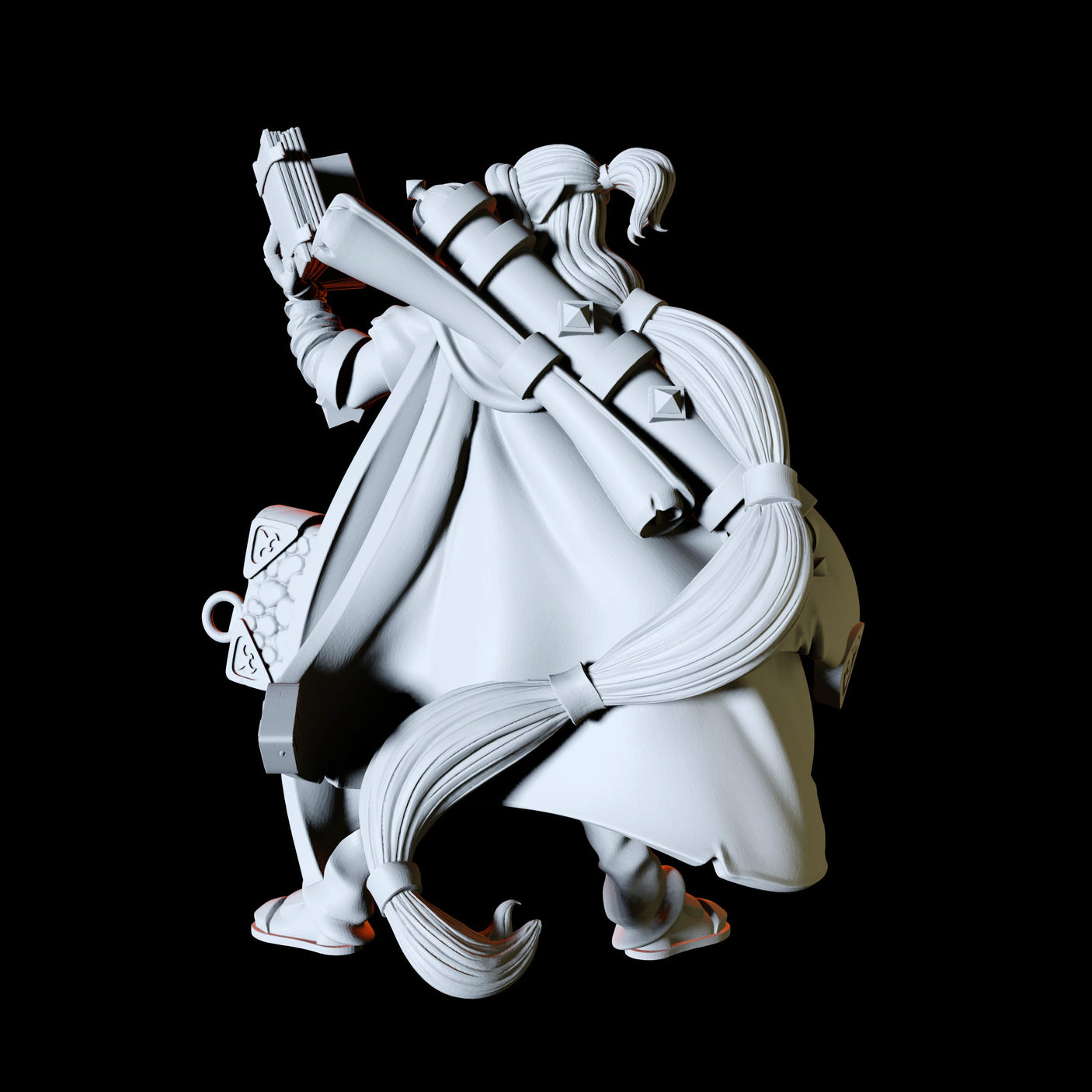 Elf Cartographer Merchant Miniature for Dungeons and Dragons, Pathfinder or other TTRPGs