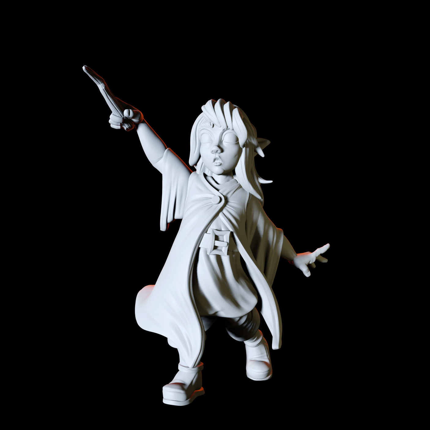 Elf Child Miniature for Dungeons and Dragons, Pathfinder or other TTRPGs