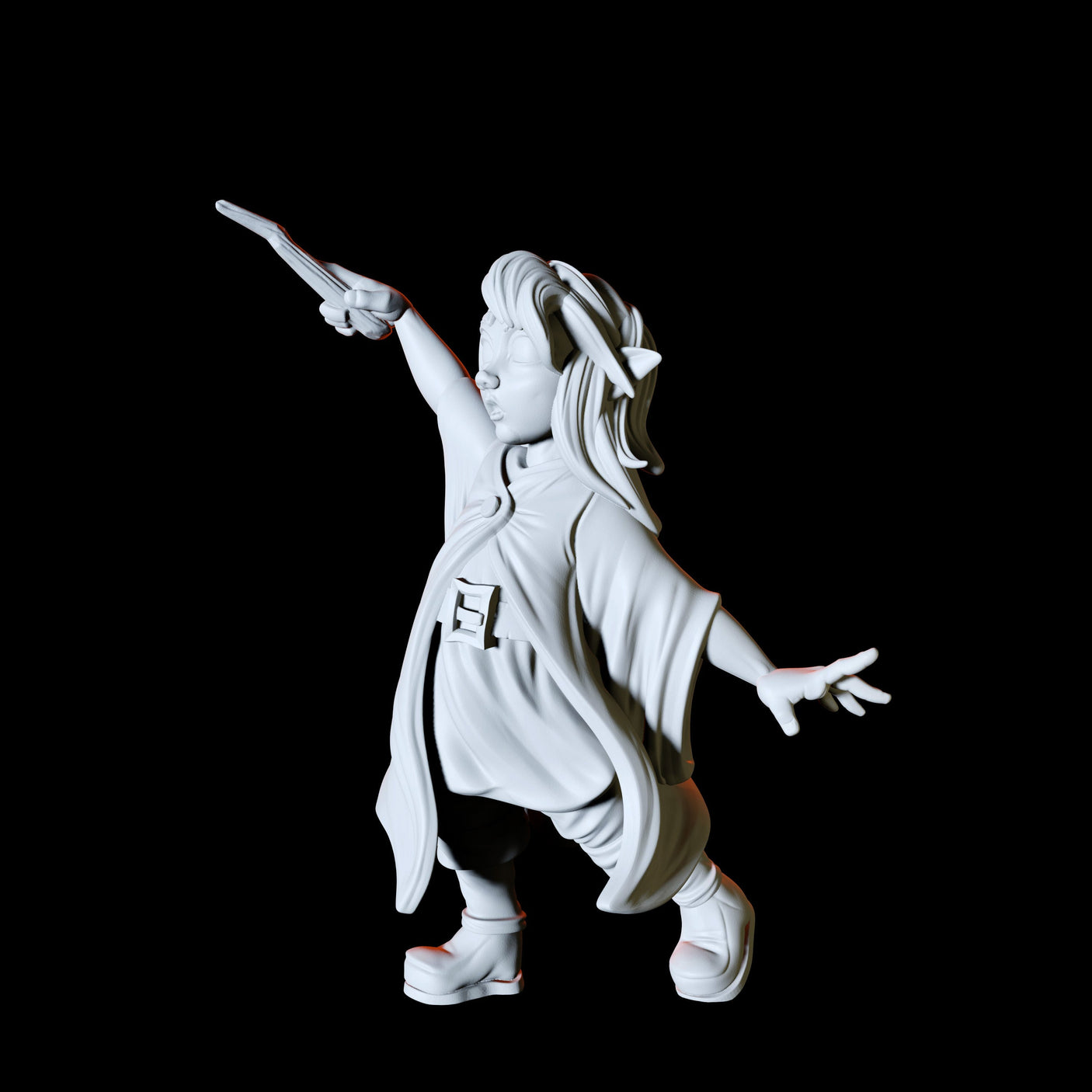 Elf Child Miniature for Dungeons and Dragons, Pathfinder or other TTRPGs