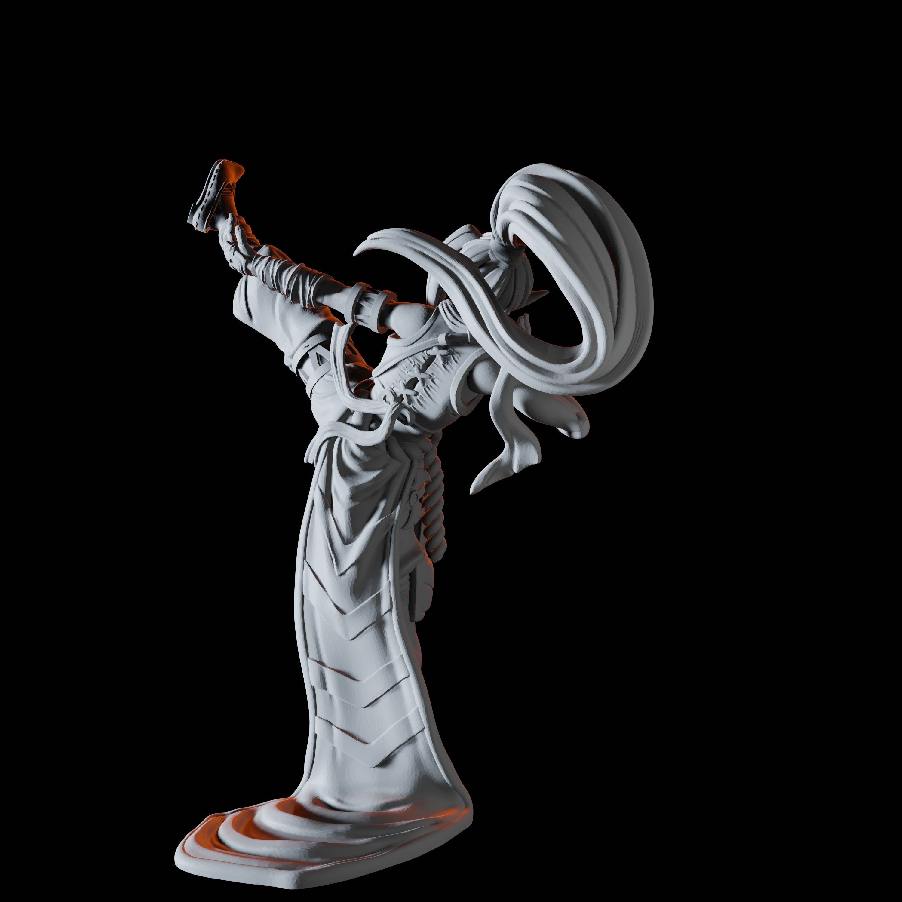 Elf Monk Miniature for Dungeons and Dragons - Myth Forged