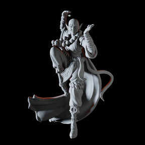 Elf Monk Miniature for Dungeons and Dragons, Pathfinder or other TTRPGs