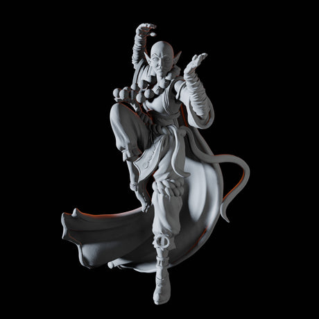 Elf Monk Miniature for Dungeons and Dragons, Pathfinder or other TTRPGs