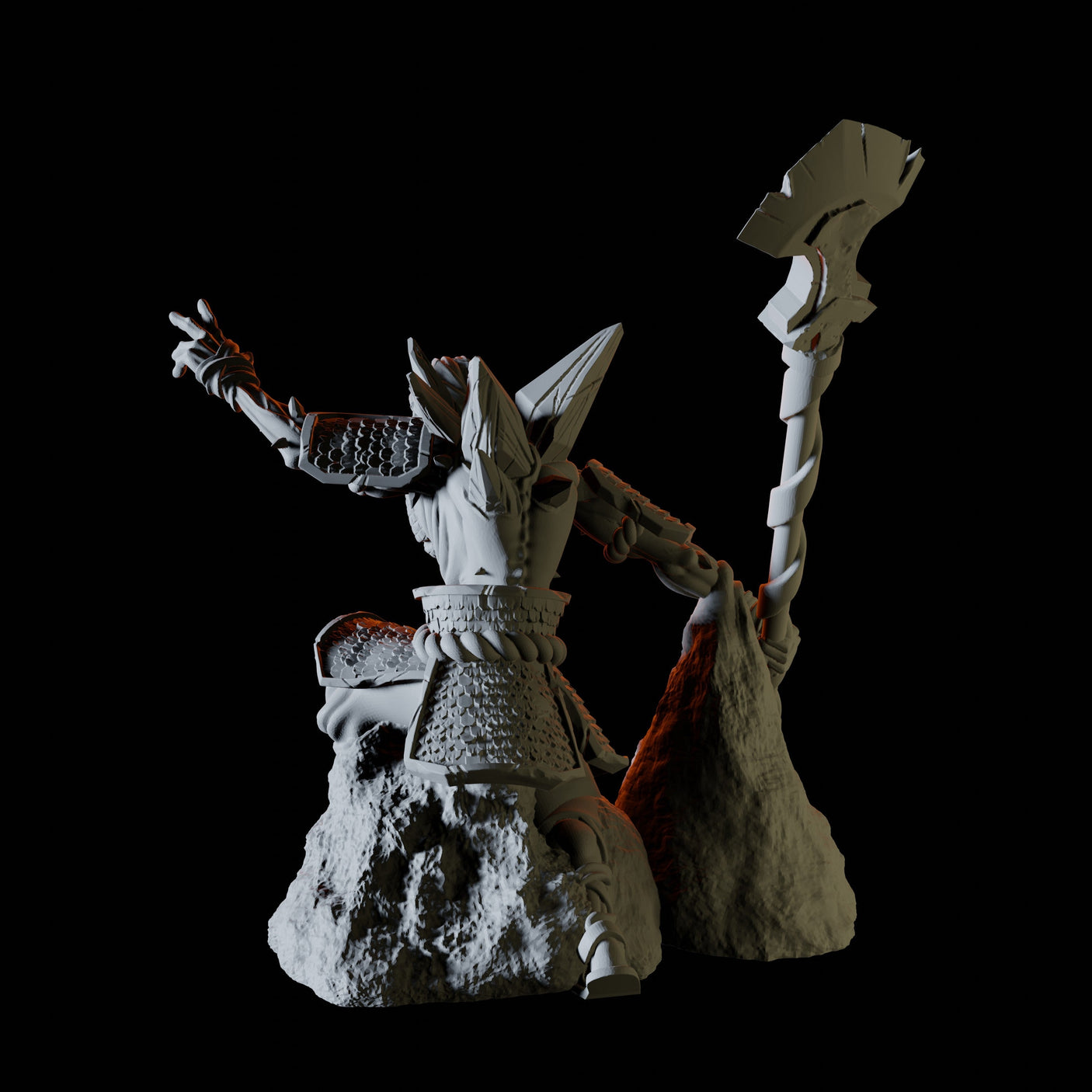 Emerging Desert Skeleton Miniature for Dungeons and Dragons, Pathfinder or other TTRPGs