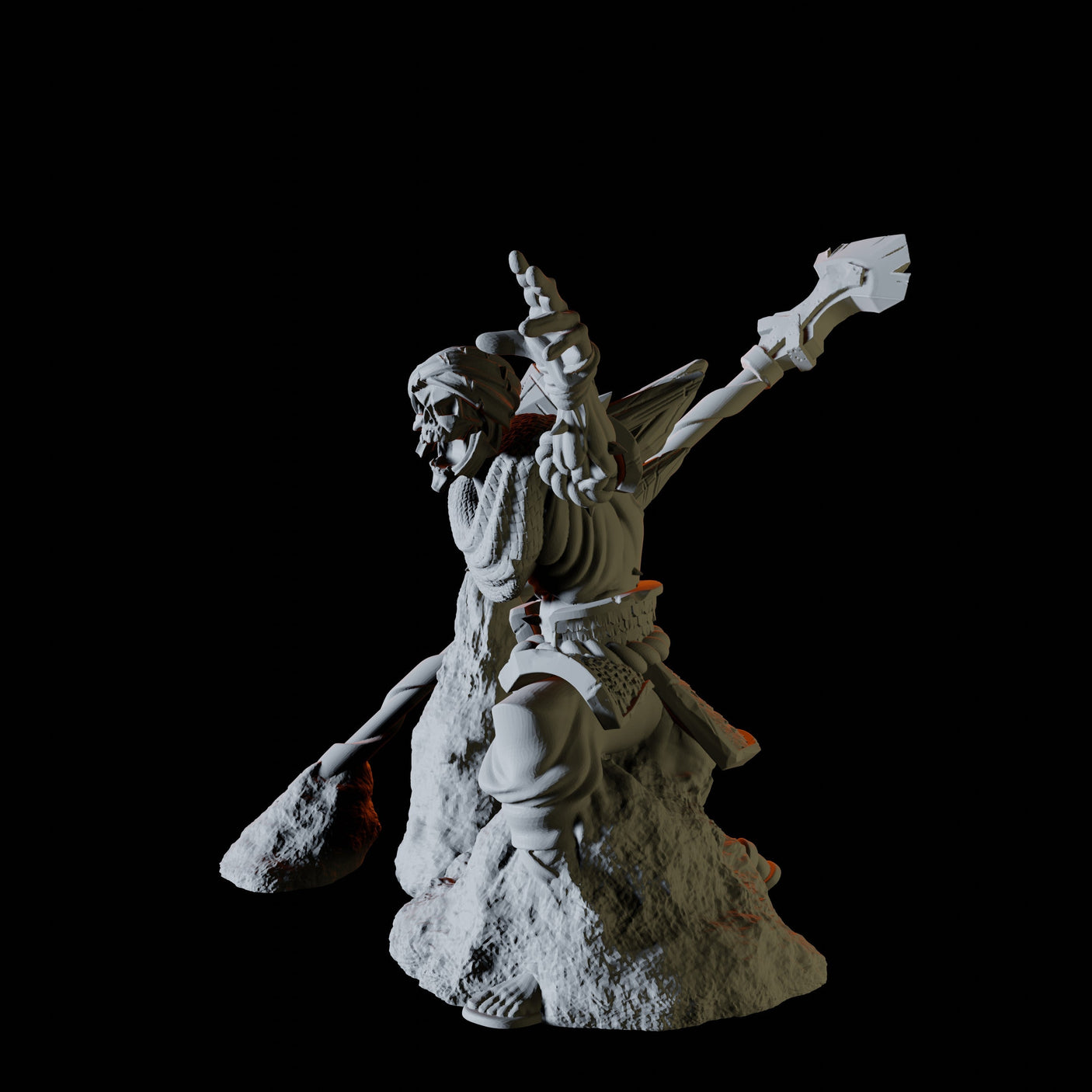 Emerging Desert Skeleton Miniature for Dungeons and Dragons, Pathfinder or other TTRPGs