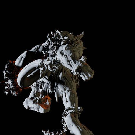Enraged Minotaur Miniature for Dungeons and Dragons, Pathfinder or other TTRPGs