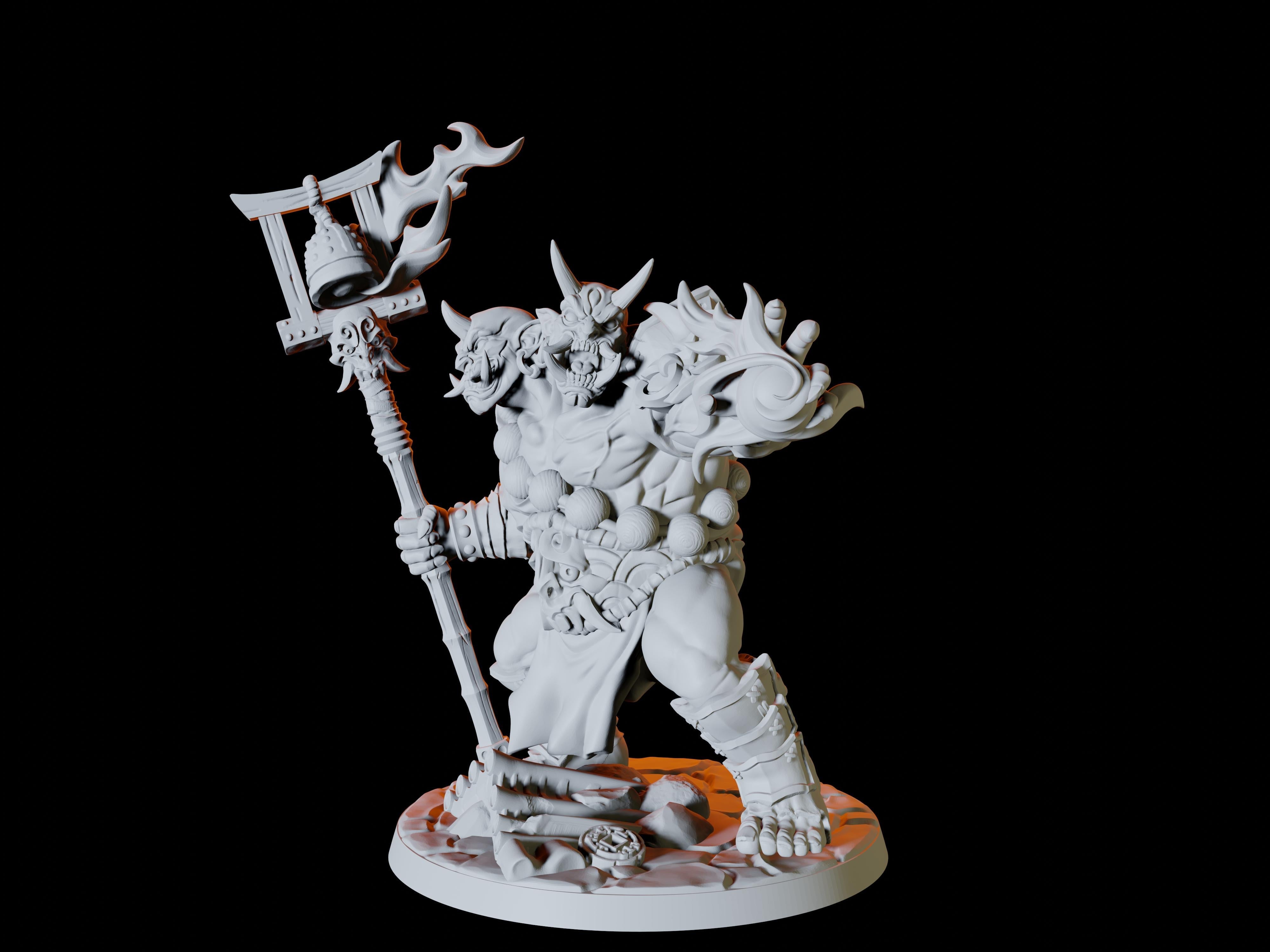 Ettin Sorcerer Miniature for Dungeons and Dragons - Myth Forged