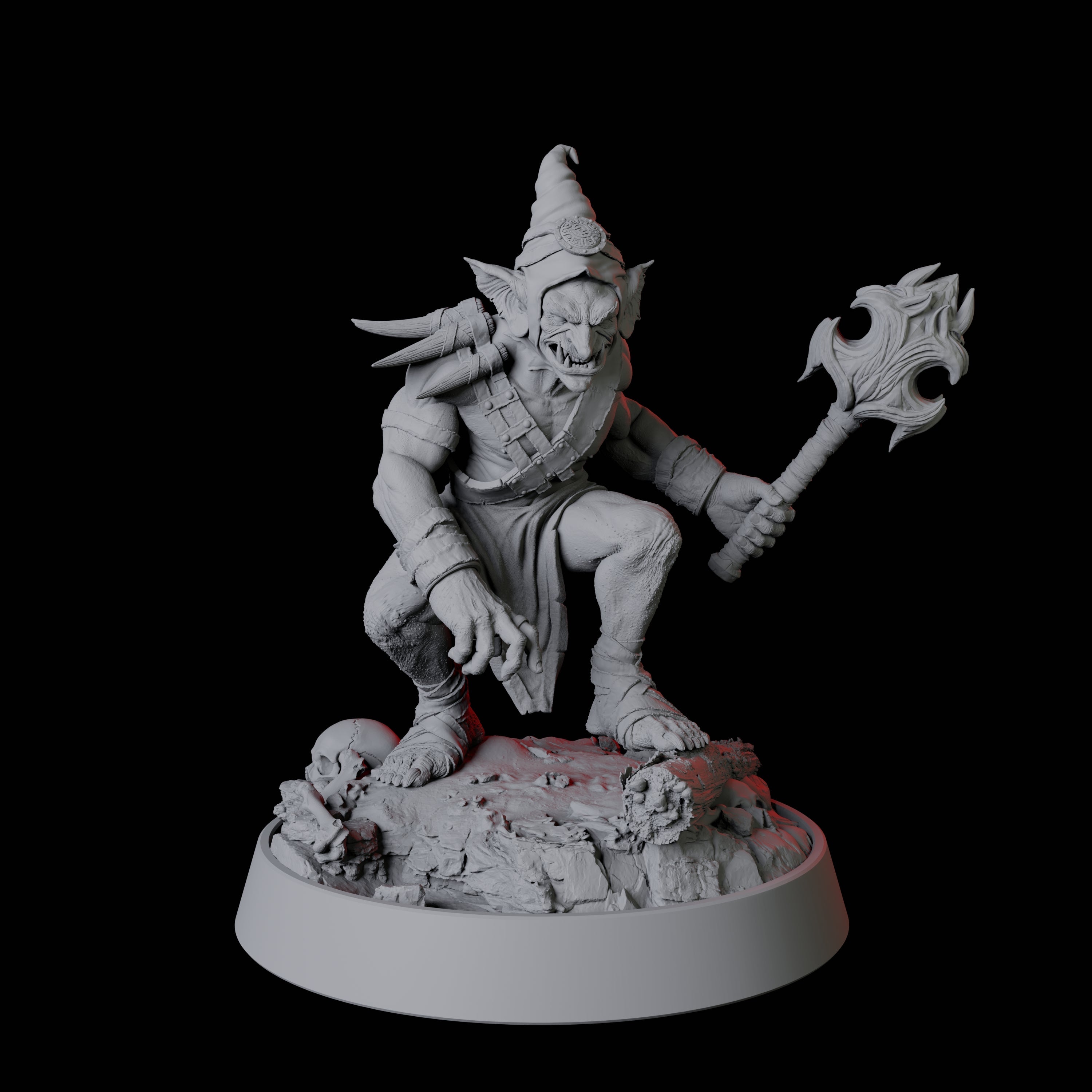 Evil Grinning Goblin Miniature for Dungeons and Dragons