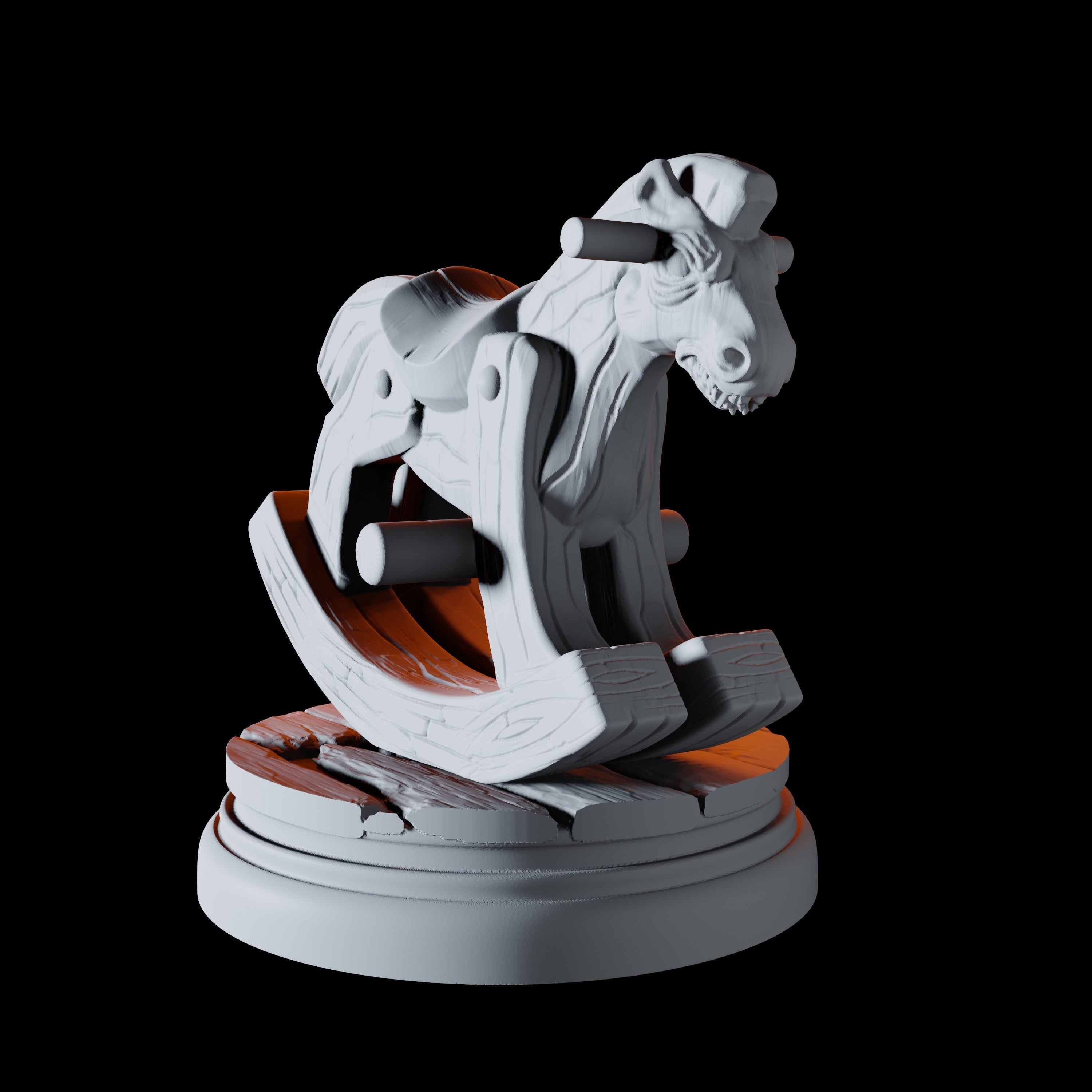 Evil Rocking Horse Miniature for Dungeons and Dragons - Myth Forged