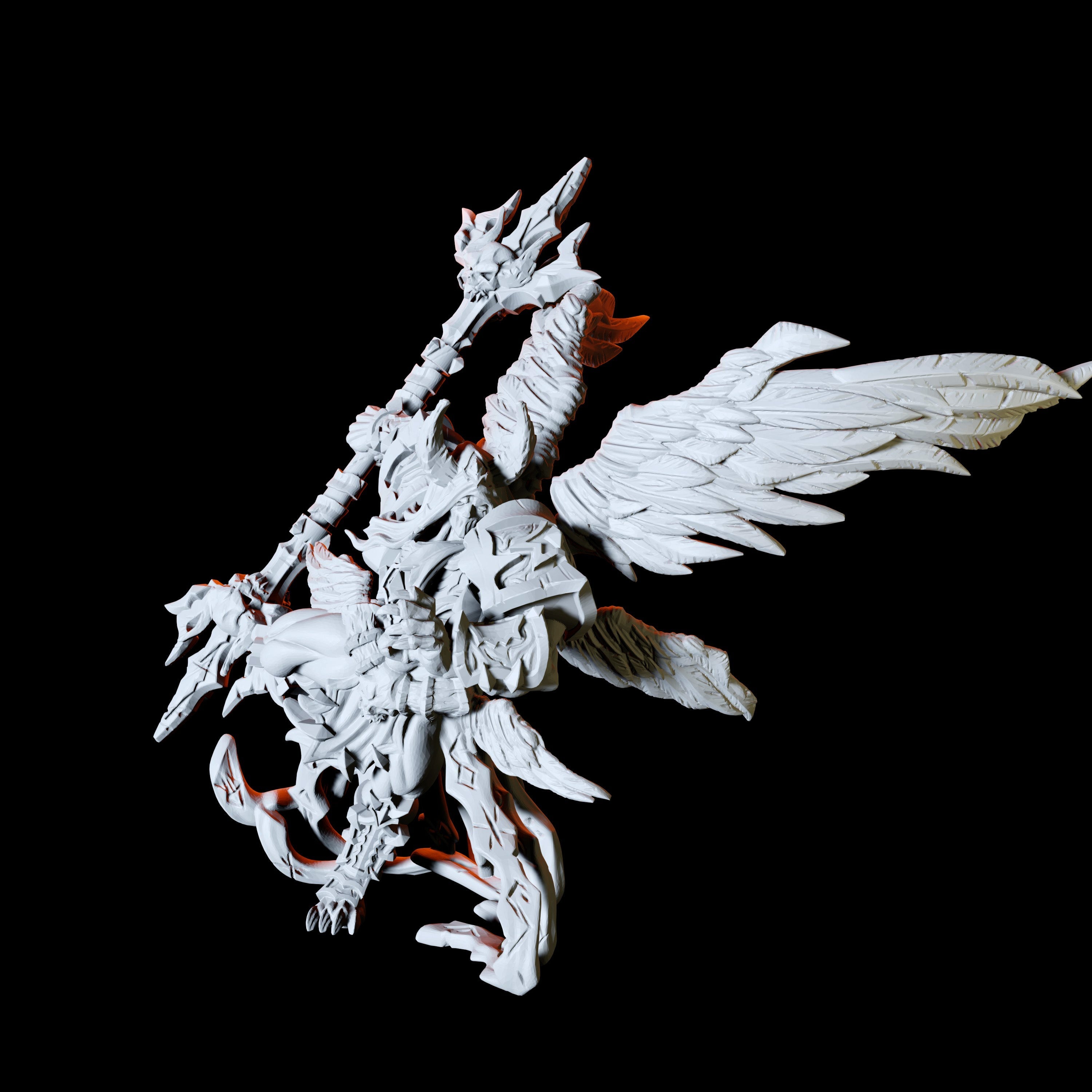 Fallen Angel Miniature for Dungeons and Dragons - Myth Forged