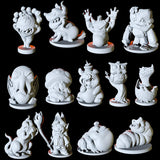 Familiar Bundle Miniature for Dungeons and Dragons, Pathfinder or other TTRPGs