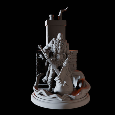Father Christmas Miniature for Dungeons and Dragons, Pathfinder or other TTRPGs