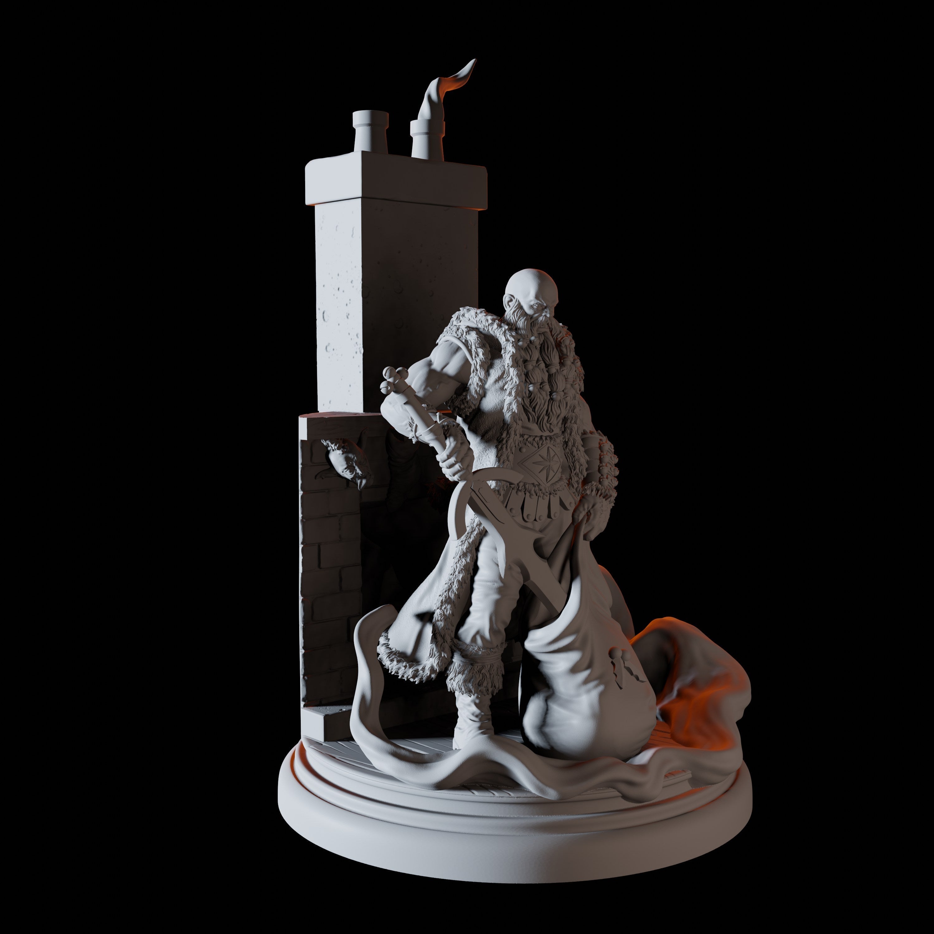 Father Christmas Miniature for Dungeons and Dragons - Myth Forged