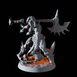 Female Barbarian Champion Miniature for Dungeons and Dragons, Pathfinder or other TTRPGs
