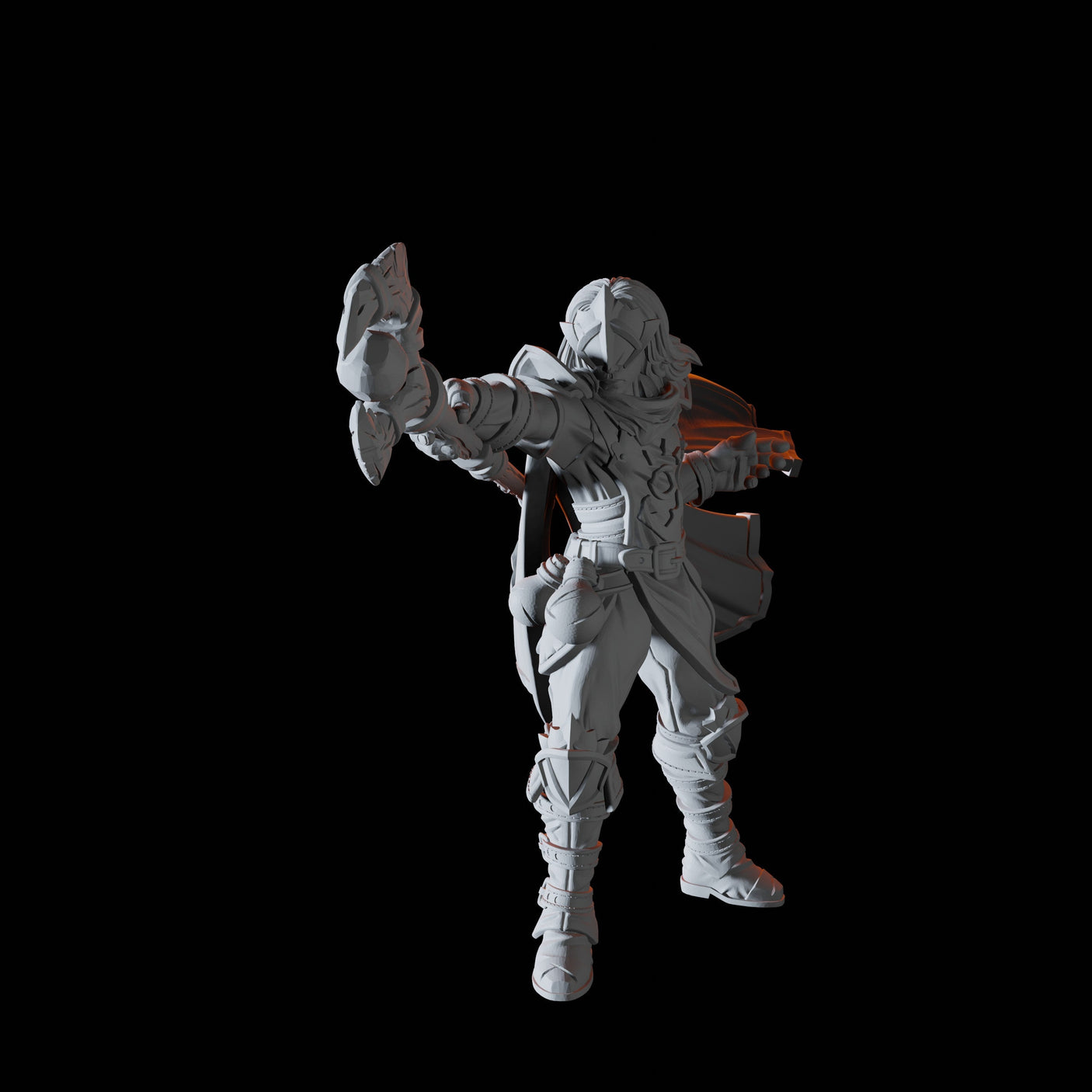 Female Cleric Miniature for Dungeons and Dragons, Pathfinder or other TTRPGs