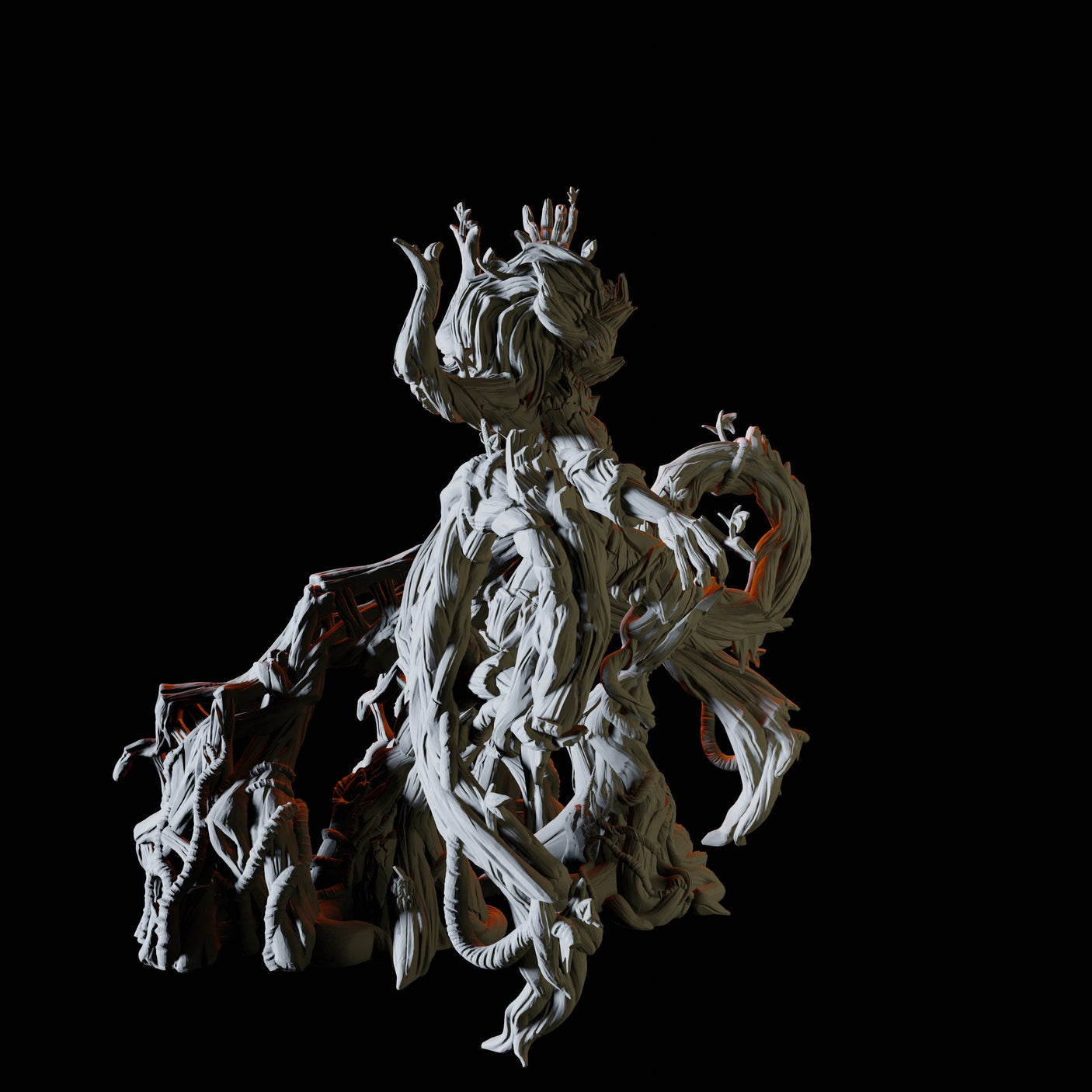 Feminine Treant Miniature for Dungeons and Dragons, Pathfinder or other TTRPGs