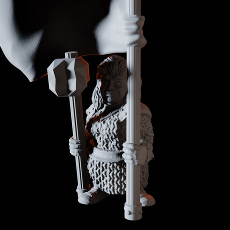 Fifteen Dwarf Hammer Warriors Miniature for Dungeons and Dragons, Pathfinder or other TTRPGs