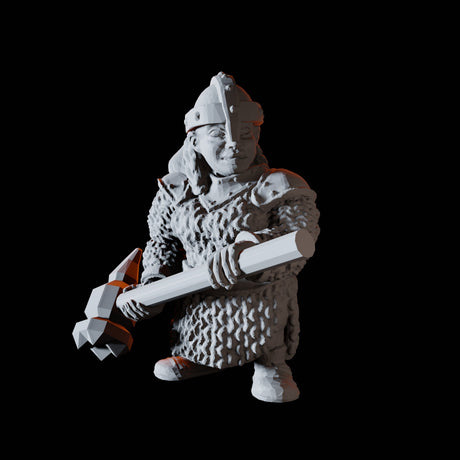 Fifteen Dwarf Hammer Warriors Miniature for Dungeons and Dragons, Pathfinder or other TTRPGs