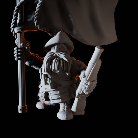 Fifteen Dwarf Musketeers Miniature for Dungeons and Dragons, Pathfinder or other TTRPGs
