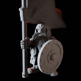 Fifteen Dwarf Shield Warriors Miniature for Dungeons and Dragons, Pathfinder or other TTRPGs