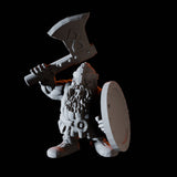 Fifteen Dwarf Shield Warriors Miniature for Dungeons and Dragons, Pathfinder or other TTRPGs