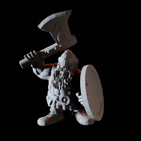 Fifteen Dwarf Shield Warriors Miniature for Dungeons and Dragons, Pathfinder or other TTRPGs