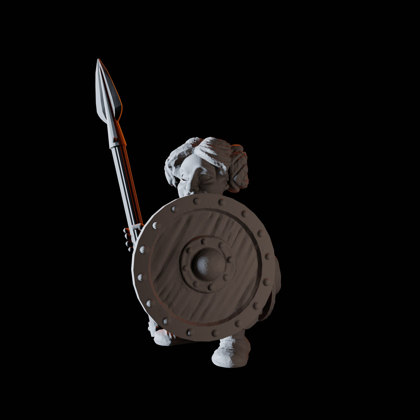 Fifteen Dwarf Spear Fighters Miniature for Dungeons and Dragons, Pathfinder or other TTRPGs