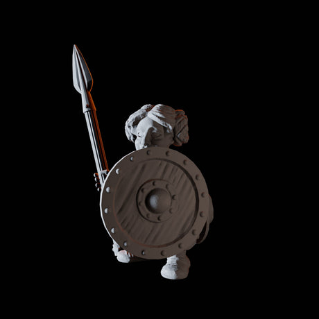Fifteen Dwarf Spear Fighters Miniature for Dungeons and Dragons, Pathfinder or other TTRPGs